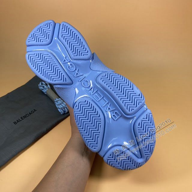 Balenciaga經典款男女鞋 巴黎世家頂級版本1代Triple S大底LOGO老爹鞋 Balenciaga情侶款老爹鞋  hdbl1200